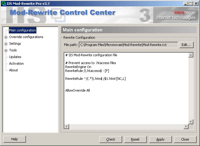 IIS Mod-Rewrite Pro