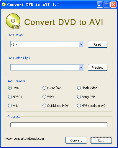 Convert DVD to AVI