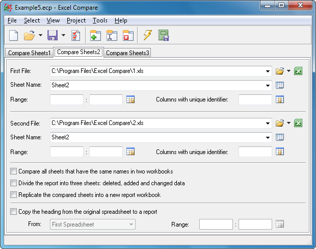 Excel Compare