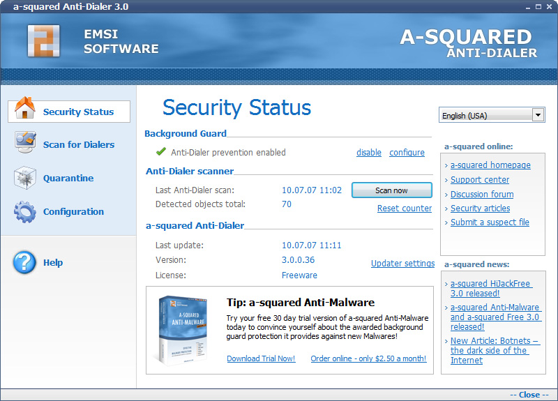 a-squared Anti-Dialer