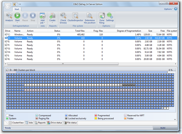 O&O Defrag 14 Server Edition