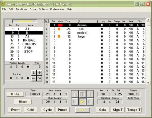 Sweet Sixteen MIDI Sequencer