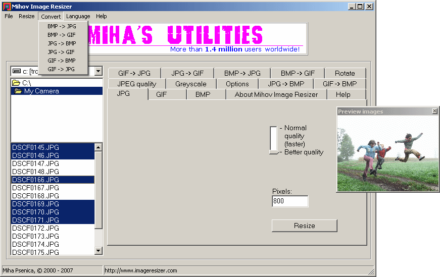 Mihov Image Resizer