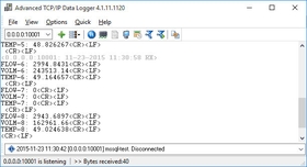 Advanced TCP IP Data Logger