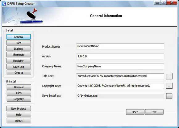 Windows Installation Package Creator