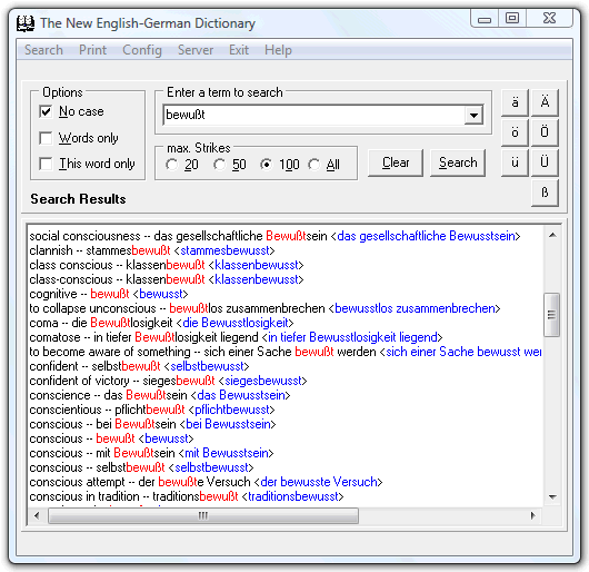 The New English-German Dictionary