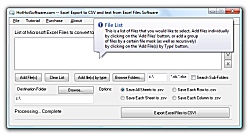 Excel Export to CSV and text from Excel Files Icon