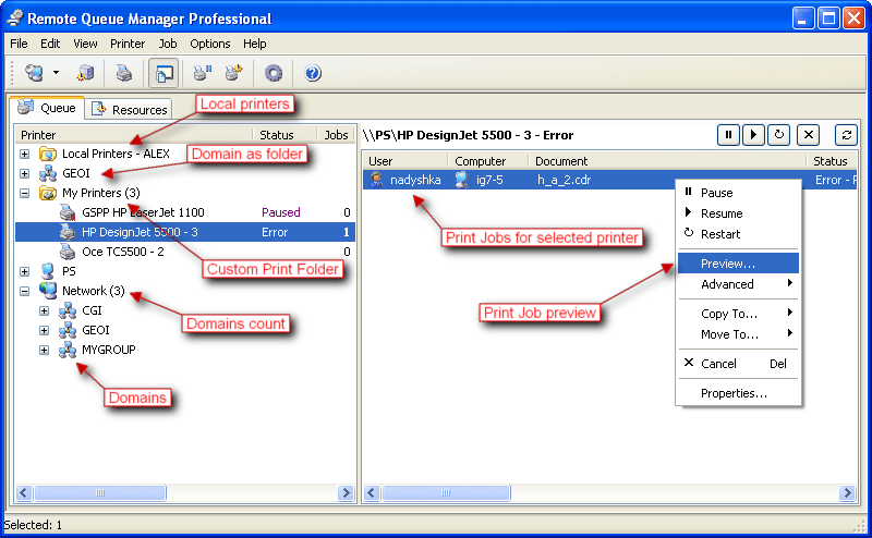 Remote Queue Manager Personal