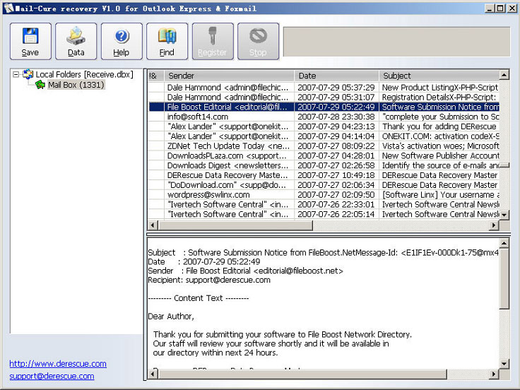 emails data recovery software