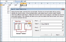 Excel Join Merge or Match Two Tables Icon