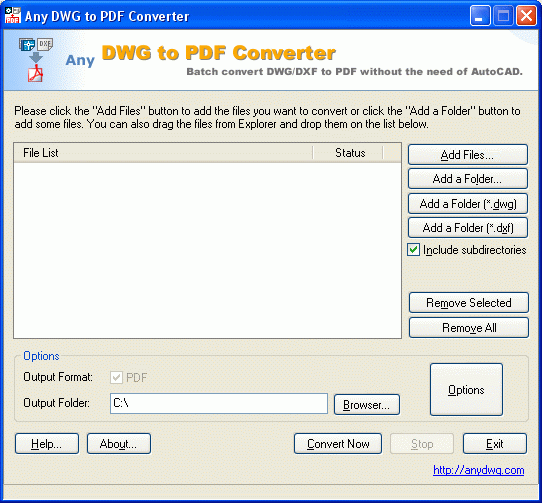 AutoCAD to PDF Converter 2009.3