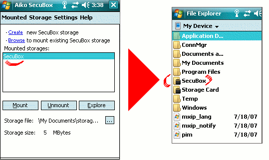 SecuBox for Pocket PC