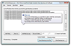 Print File List and Print Folder Contents from directory list Icon