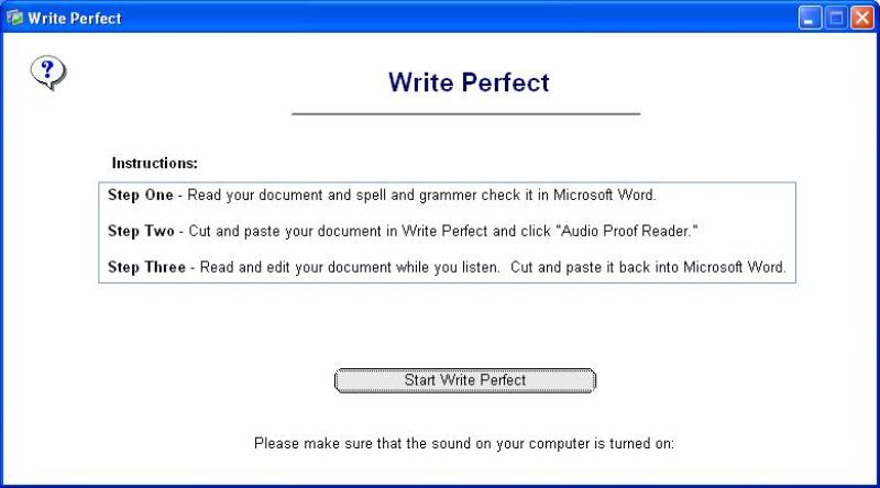 Write Perfect Proofreading Software