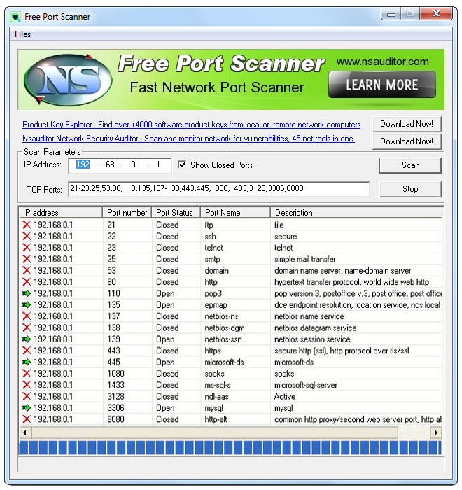 FreePortScanner