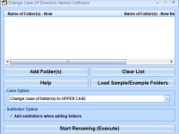 Change Case Of Directory Names Software