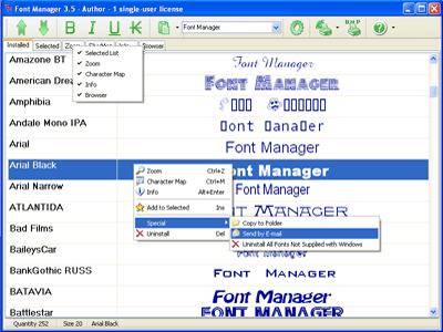 Font Manager