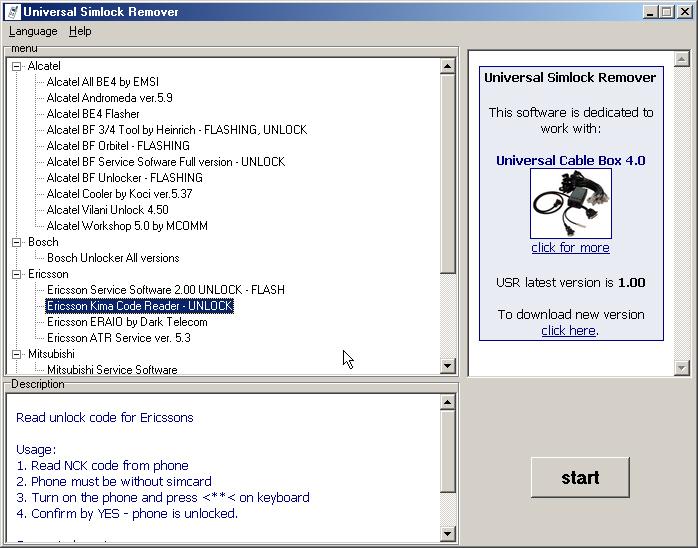 Universal Simlock Remover