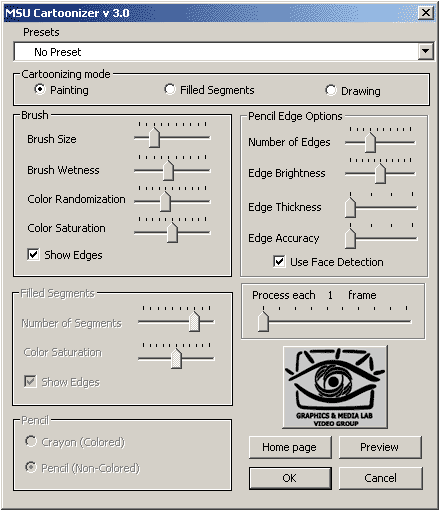 Video MSU Cartoonizer VirtualDub plugin