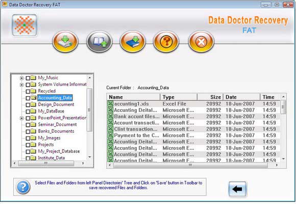 FAT Partition files Recovery Tool