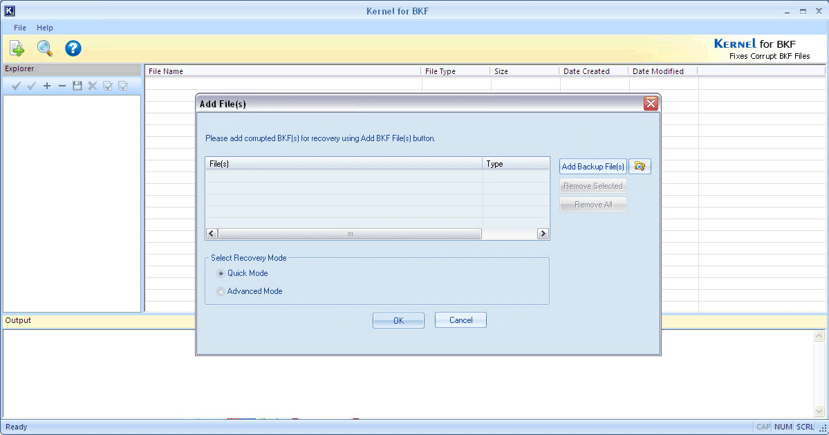 Kernel BKF - Corrupt Backup File Repair