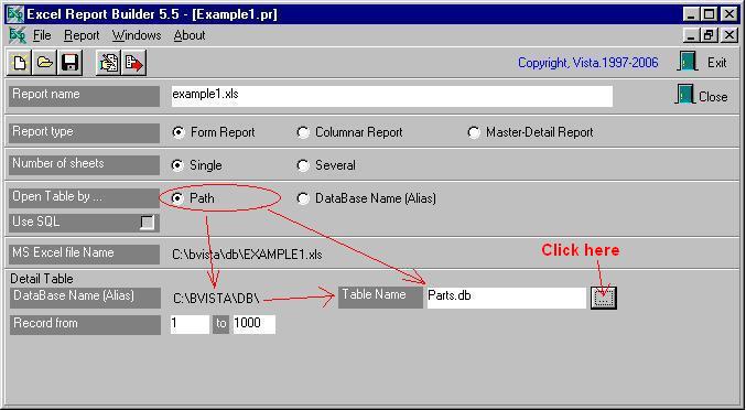 Excel Report Builder