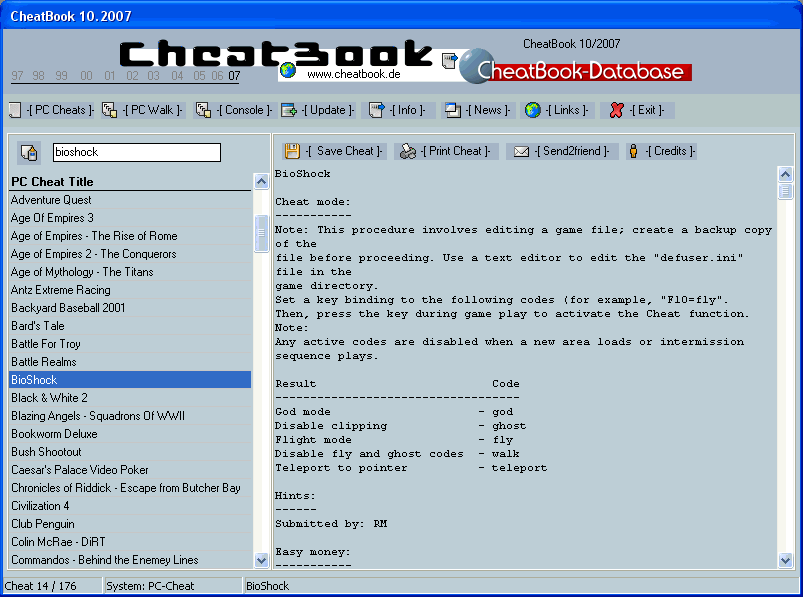 CheatBook Issue 10/2007