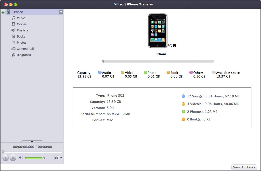 Xilisoft iPhone Transfer for Mac