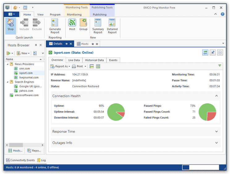 EMCO Ping Monitor Free