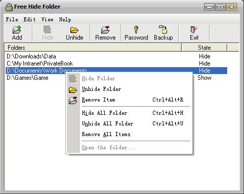 Free Hide Folder