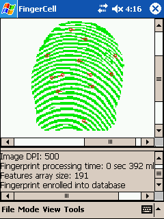 FingerCell SDK Trial for Windows