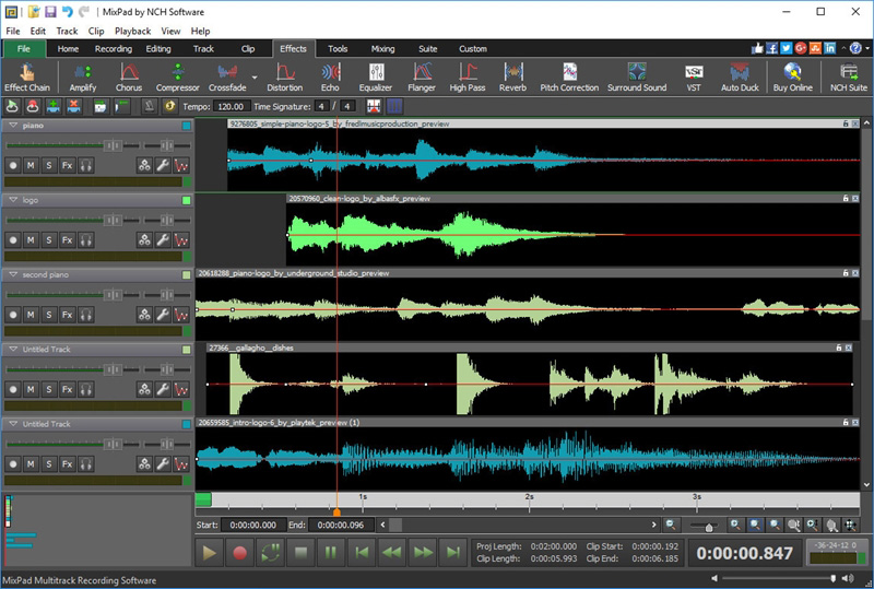 MixPad Professional Audio Mixer