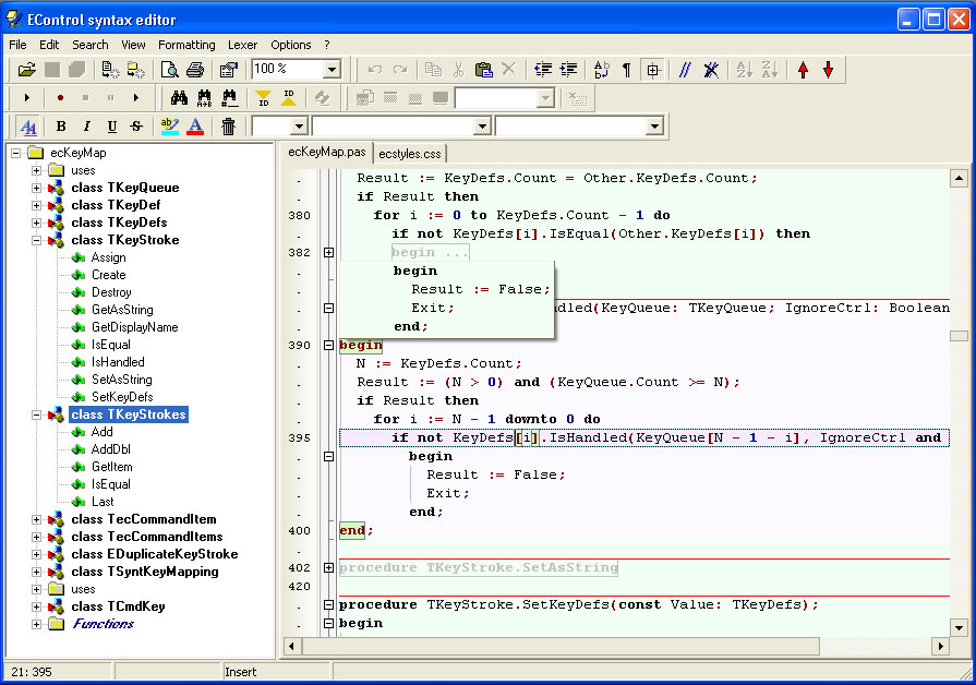 EControl Syntax Editor