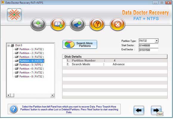 Windows Vista Partition Recovery Tool