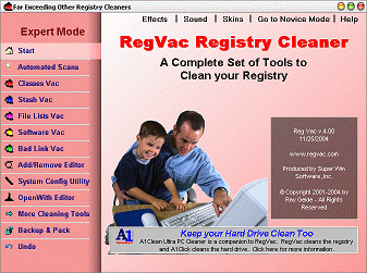 RegVac Registry Cleaner