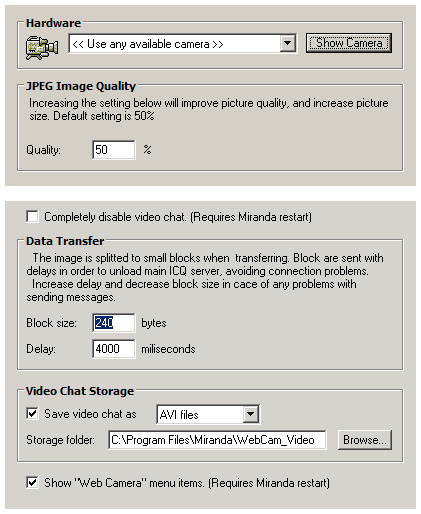 WebCam Video for Miranda