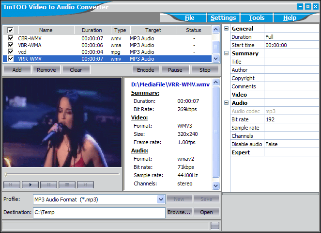 ImTOO Video to Audio Converter 