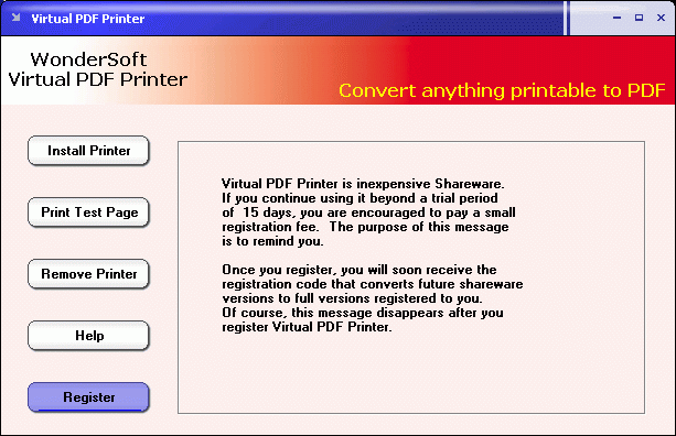 Virtual PDF Printer