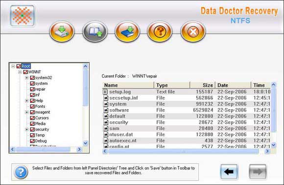 NTFS Formatted Partition Data Recovery