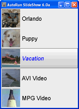AutoRun Slideshow