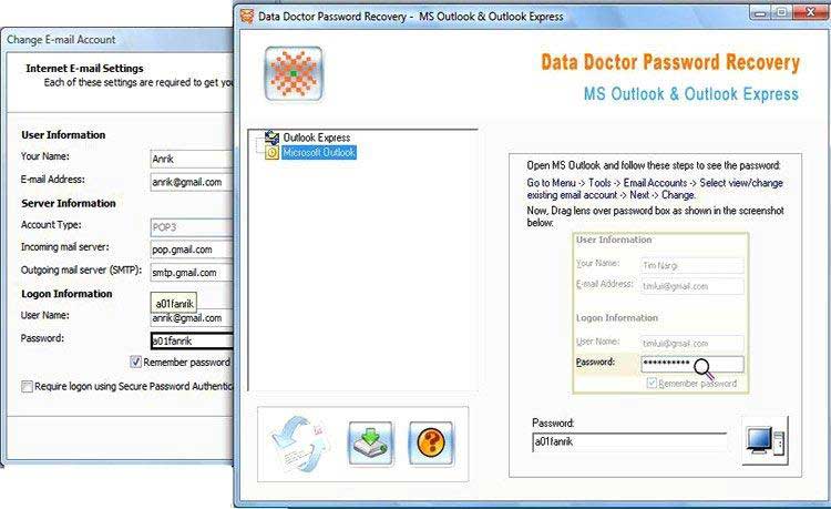 Outlook Email Password Recovery Tool