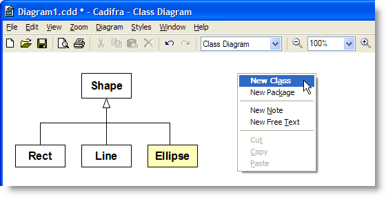 Cadifra UML Editor