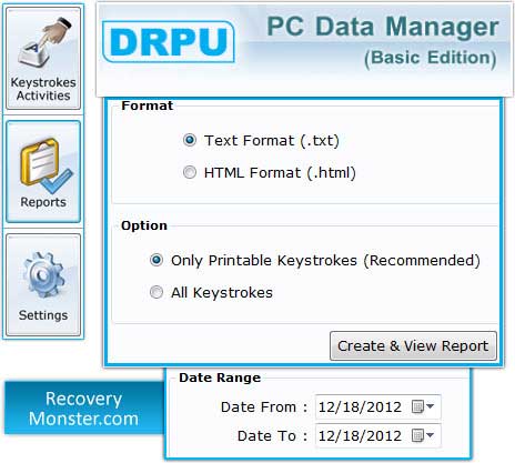 Keystrokes Recorder Program