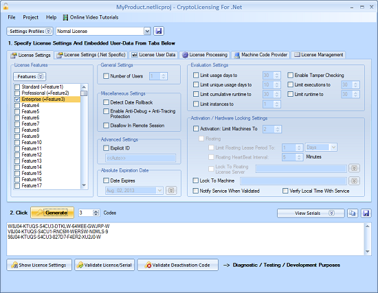 CryptoLicensing For .Net