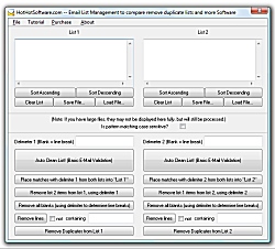 Email List Management to compare remove duplicate lists and more Icon