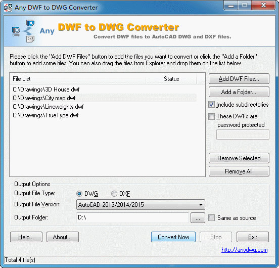 Any DWF to DWG Converter