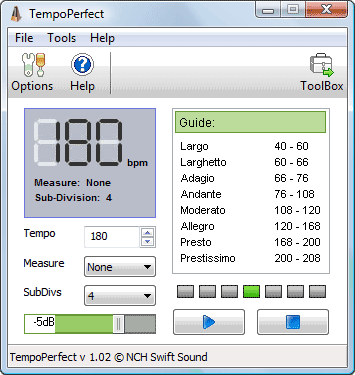 TempoPerfect Computer Metronome