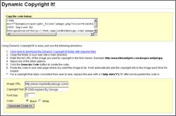 Dynamic Copyright It!