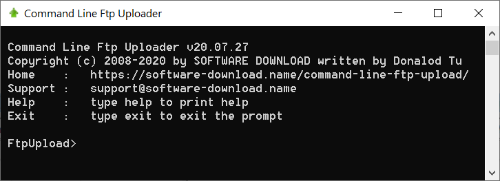 Command Line Ftp Uploader