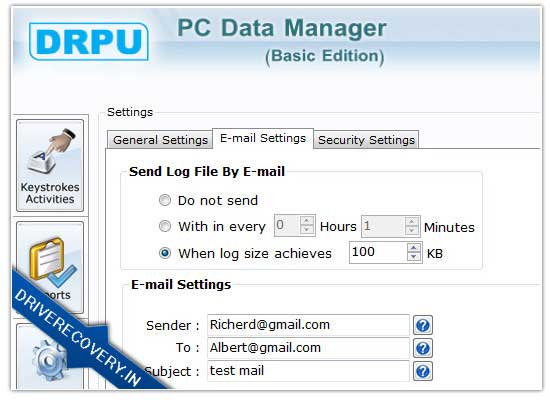 Keystrokes Monitoring Tool